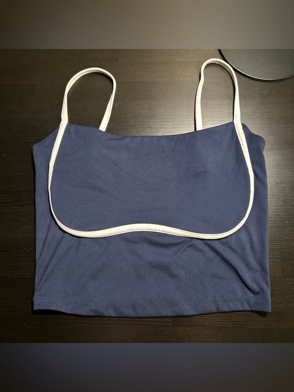 Gilly Hicks Active Recharge Under-Bust Tank Top - Navy/white (size Large Curvy) - Picture 1 of 5
